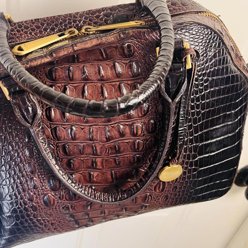 Brahmin Camden Satchel in Cocoa Ombre Melbourne - Read Description - Picture 7 of 9